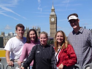 View of Big Ben from the London double decker bus tour on our first day