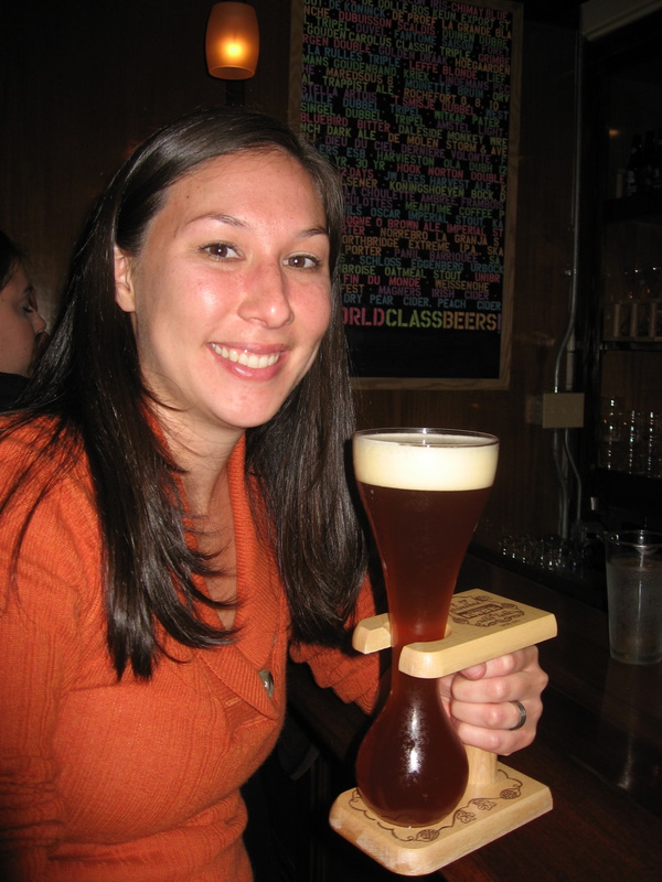 Enjoying my Belgian Kwak